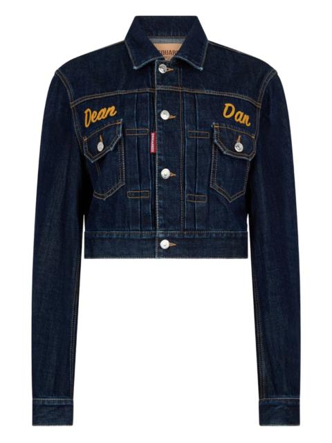 DSQUARED2 cimosa authentic japanese cropped jean jackets