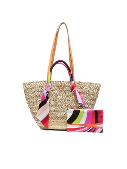 PUCCI Sun Is Up logo-print beach bag