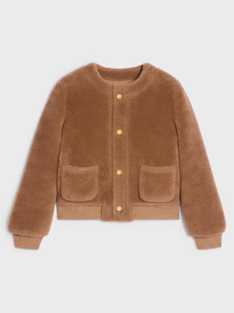 CELINE Chelsea blouson jacket in silk and cashmere