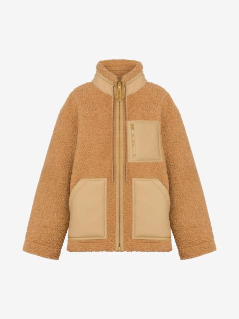 Moschino SOFT FABRIC JACKET WITH ZIP