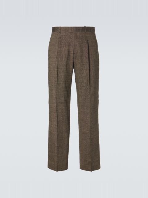Our Legacy Slack linen, silk, and cotton straight pants