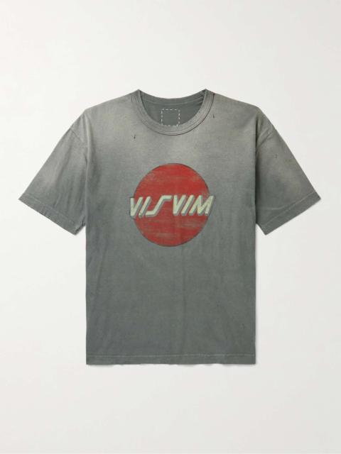 visvim Distressed Printed Cotton-Jersey T-Shirt