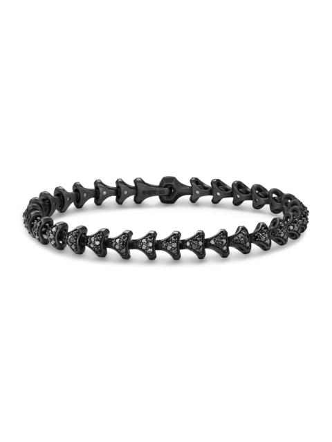 DAVID YURMAN Men's Armory Link Bracelet in Black Titanium - Black Diamond