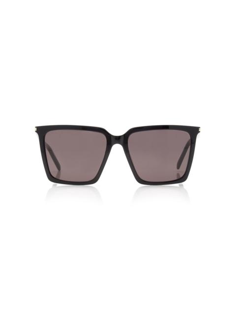 SAINT LAURENT Square-Frame Acetate Sunglasses black