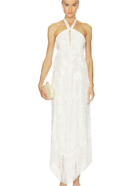 HEMANT & NANDITA Tie Sash Maxi Dress