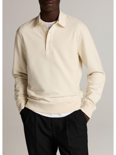 Vince French Terry Polo Shirt