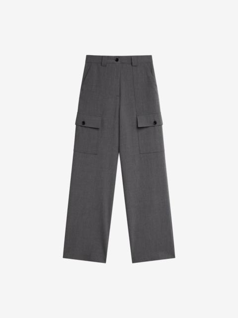 The Frankie Shop Holborn Cargo Pants - Grey Melange