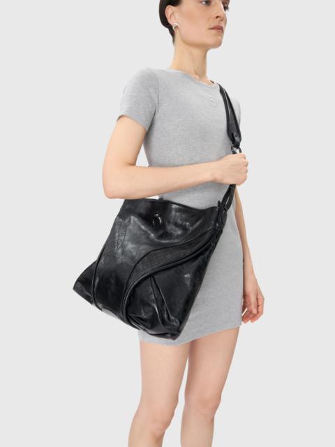 Marine Serre Moonogram Embossed Leather Futura Tote