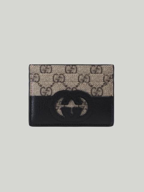 GUCCI Card case with cut-out Interlocking G