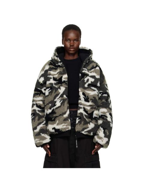 BALENCIAGA Gray Ski Zip-Up Hoodie