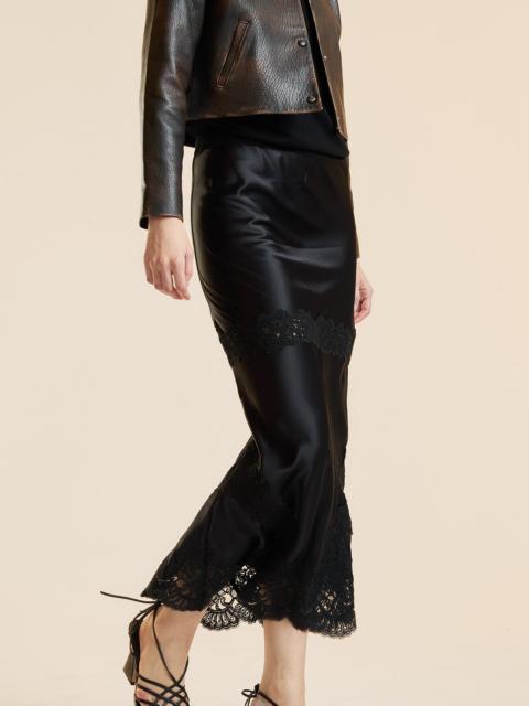 CYNTHIA ROWLEY Garbo Silky Lace Skirt
