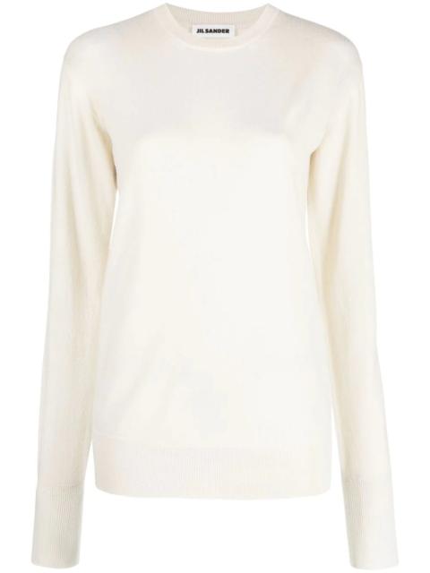 ribbed-knit cashmere jumper