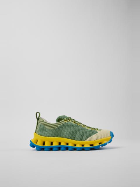 CAMPER Camper x SUNNEI - PELOTISSIMA Green, Blue and White Textile Sneakers for Women.