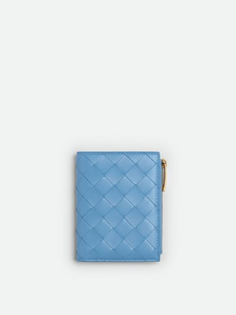 Bottega Veneta Small Intrecciato Bi-Fold Zip Wallet