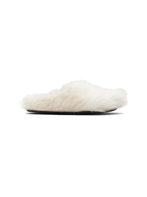 Marni Off-White Fussbett Sabot Slip-on Loafers