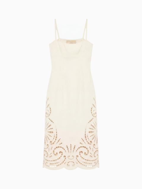 ULLA JOHNSON The Jane Eyelet Denim Dress