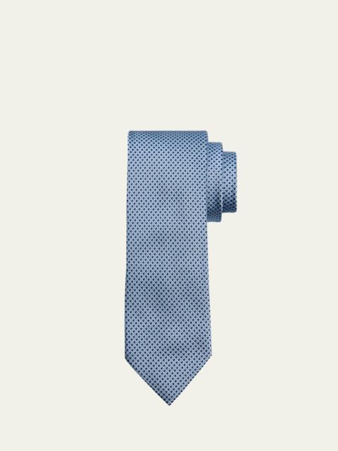 ZEGNA Men's Micro-Woven Silk Jacquard Tie