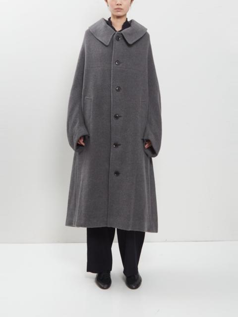 Y's Arranged Sleeve Wool Mosser Coat