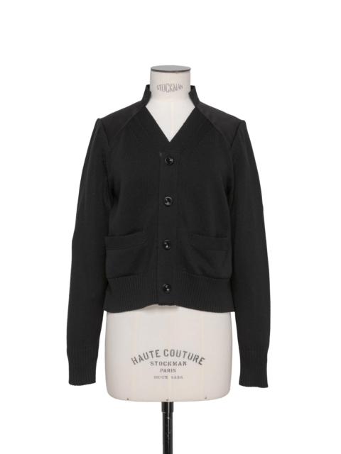 sacai Chiffon Mix Wool Knit Pullover | REVERSIBLE