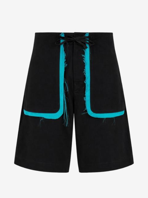 EDWARD CUMING drawstring trim shorts