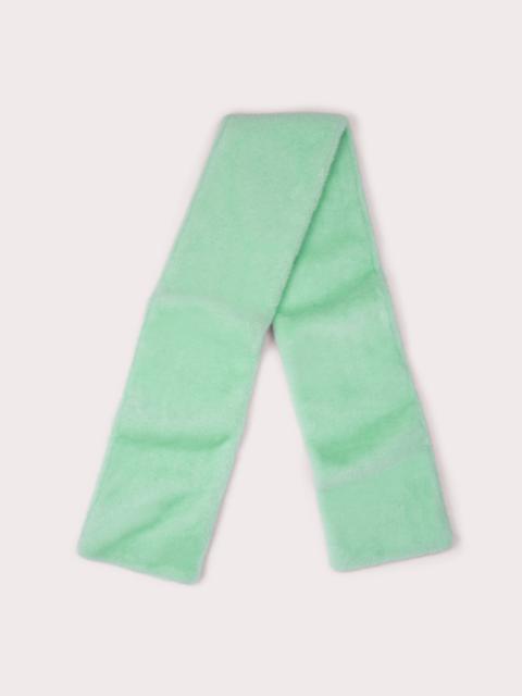 BY FAR FLETCHER SCARF MINT FAUX FUR