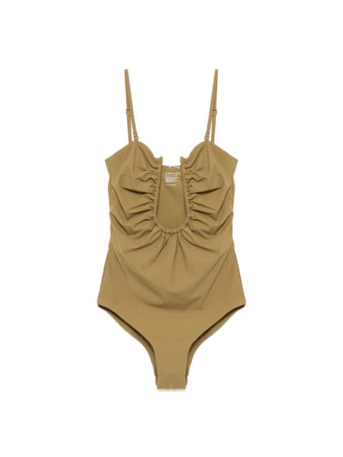 CHRISTOPHER ESBER Arced Ruched swimsuit