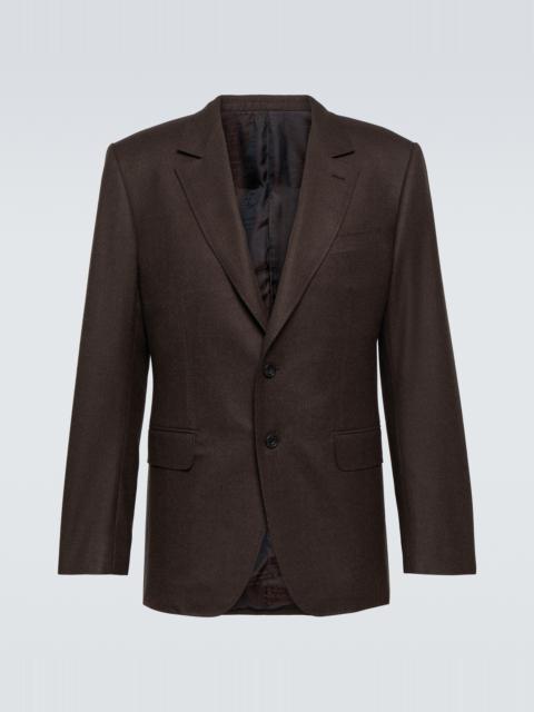 Single-breasted wool blazer