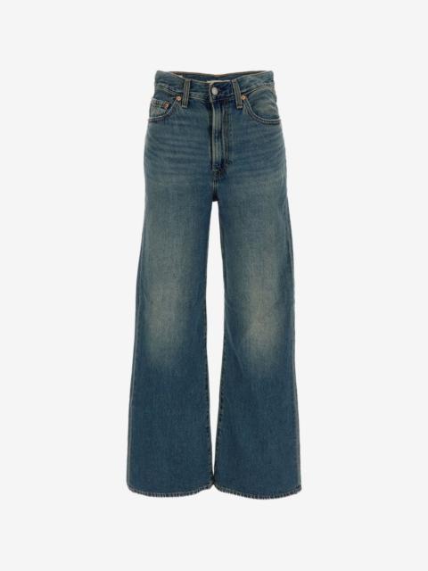 Levi's faded-effect wide-leg jeans