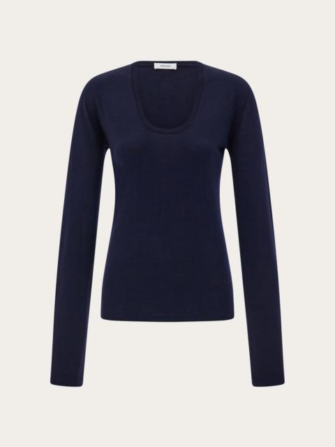 FERRAGAMO Lightweight wool top