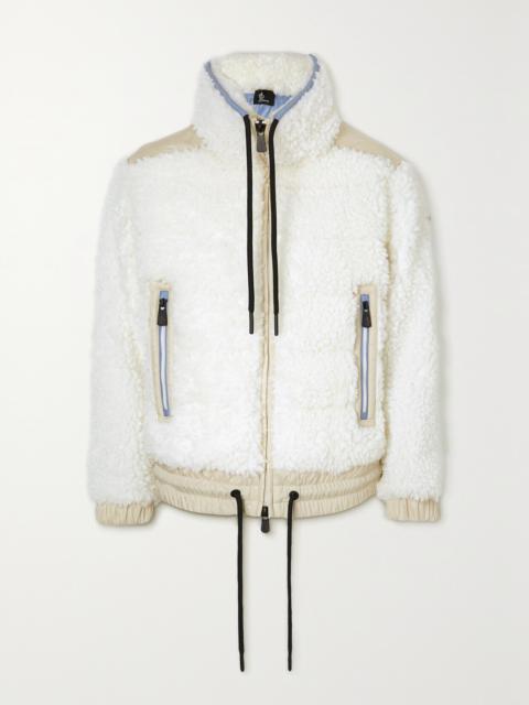 Moncler Grenoble Appliquéd Shell-paneled Faux Shearling Down Ski Jacket