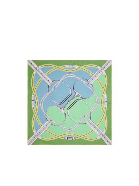 GUCCI printed silk scarf