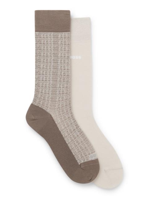 BOSS TWO-PACK OF REGULAR-LENGTH SOCKS IN COTTON