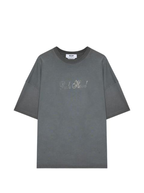 MSGM rhinestone T-shirt