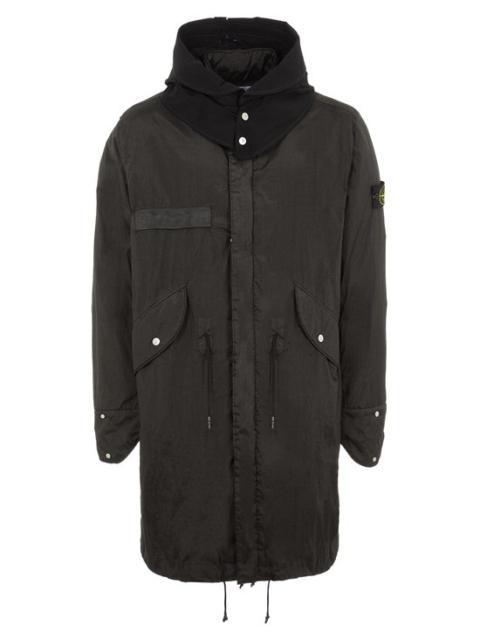 Stone Island 70919 NYLON METAL IN ECONYL® REGENERATED NYLON WITH PRIMALOFT®-TC BLACK