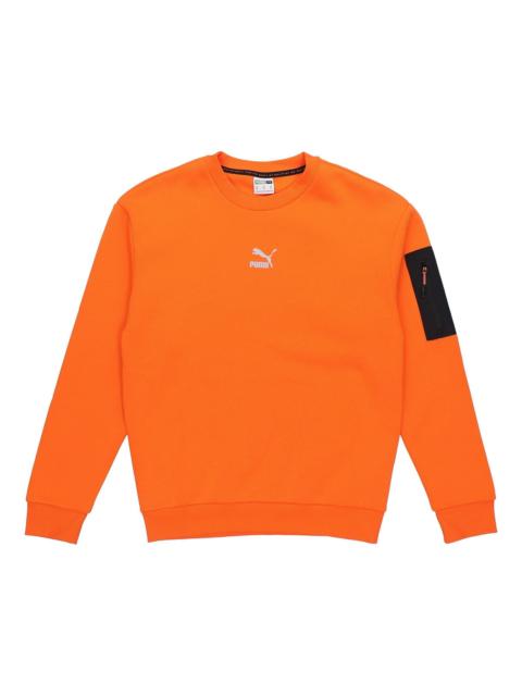 PUMA PUMA Casual Loose Round Neck Pullover Flame Orange 530291-23