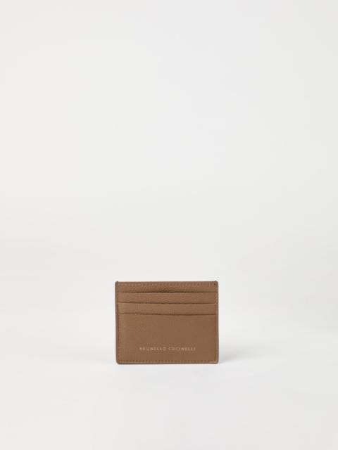 Brunello Cucinelli Grained leather card case
