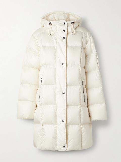 BOGNER Fanja-D3 hooded quilted down ski jacket Ivory