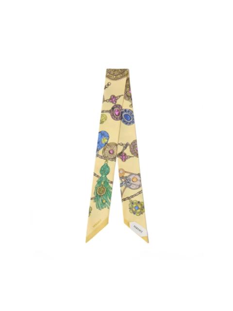 VERSACE printed silk twill ribbon