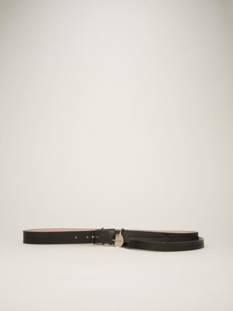 Acne Studios Harness leather belt black/pink