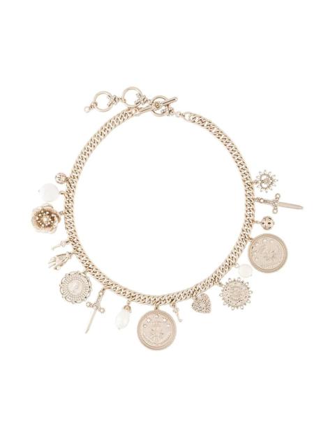 Marchesa CHARM FRONT STATEMENT NECKLACE