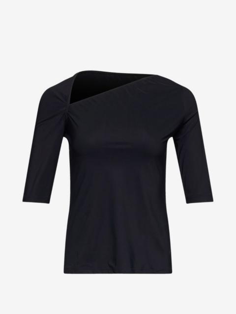 MM6 Maison Margiela asymmetric jersey top