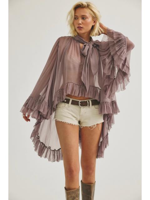 FREE PEOPLE Full Sleeve Frill Top