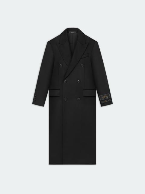 AMIRI DOUBLE BREAST OVERCOAT-BLACK