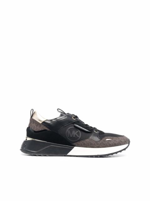 MICHAEL KORS Theo monogram-print low-top sneakers
