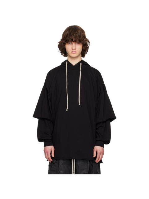 Rick Owens DRKSHDW Black Temple Tommy Hustler Hoodie