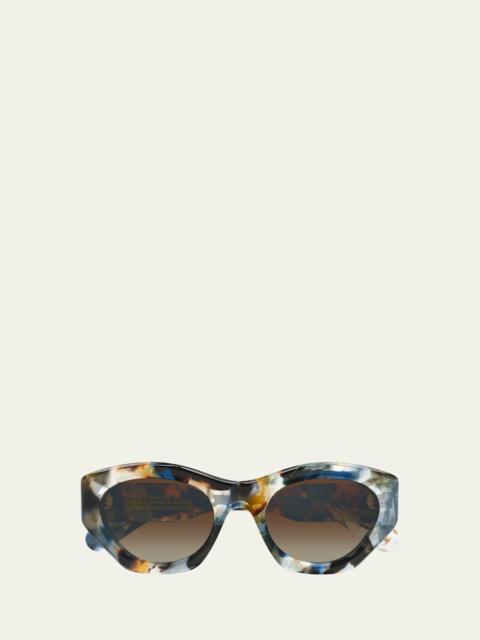 Chloé 53mm Recycled Acetate Cat-Eye Sunglasses