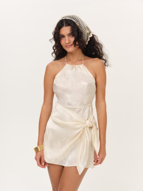 For Love & Lemons Adrift Wrap Mini Dress