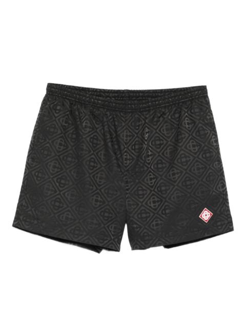 CASABLANCA Casablanca Monogram-pattern Swim Shorts