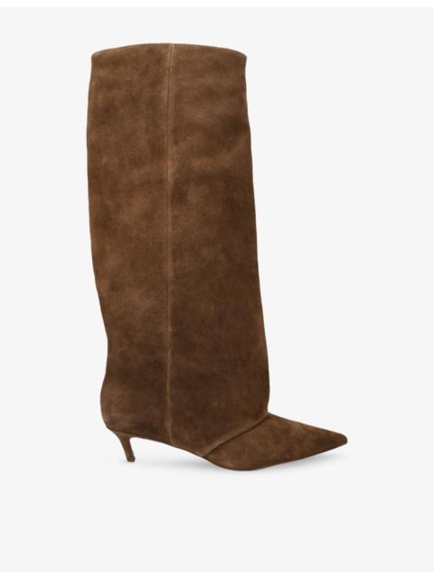 STEVE MADDEN Luca Suede Heeled Boots
