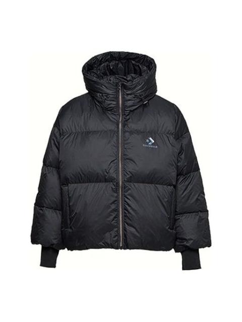 (WMNS) Converse Short Down Fill Puffer Hooded Jacket 'Black' 10019326-A03